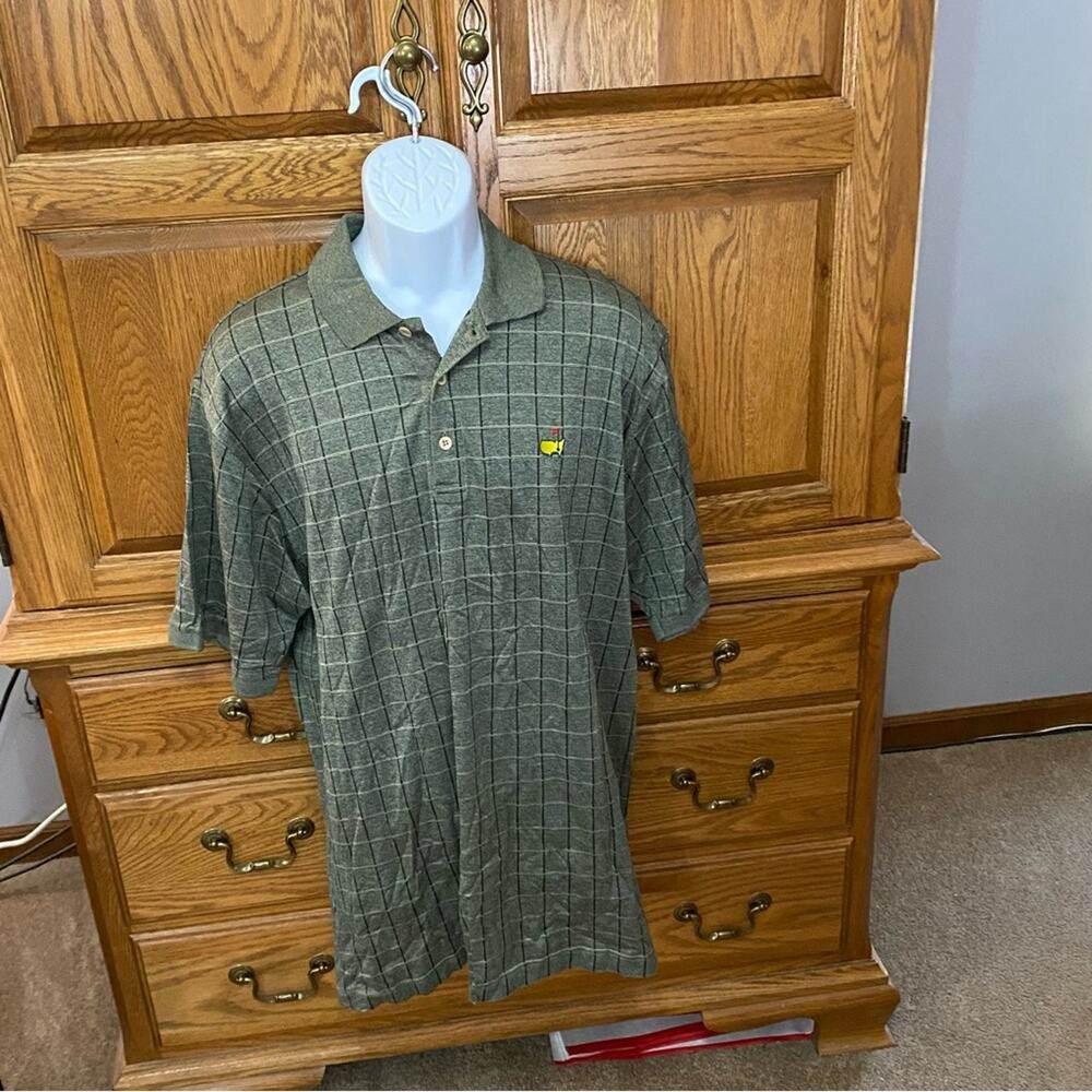 Clubhouse Collection Master's Augusta National Golfing Polo Cotton Green Men's L - Picture 10 of 14